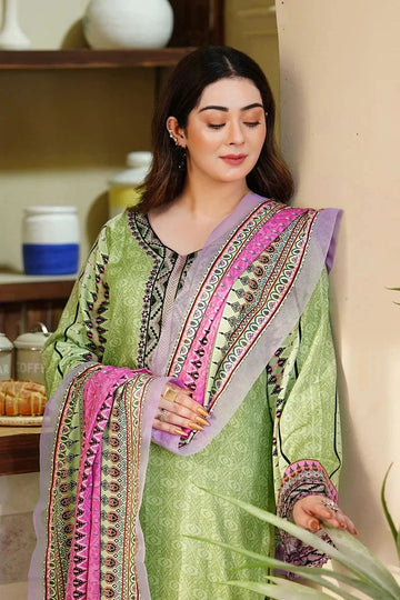 3PC Embroidered stitched Kotail Linen Suit KKTE-3650 - Embroidered - KHAS STORES US -